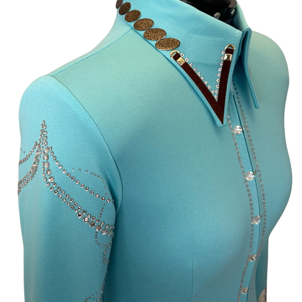 Turquoise Elegance Show Shirt (S)
