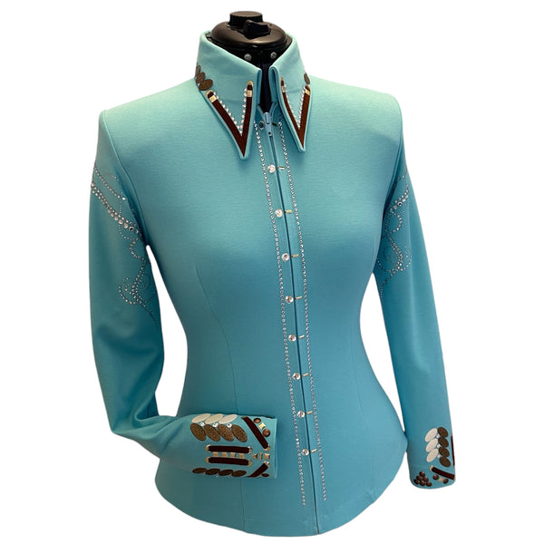 Turquoise Elegance Show Shirt (S)