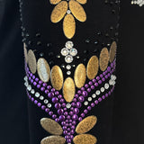 Show Clothes - Purple and Brown Showmanship Jacket (3X/4X) - Lisa Nelle