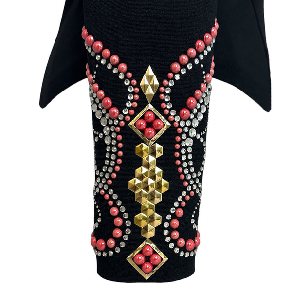 Show Clothes - Crimson Gold Show Shirt (S/M) - Lisa Nelle