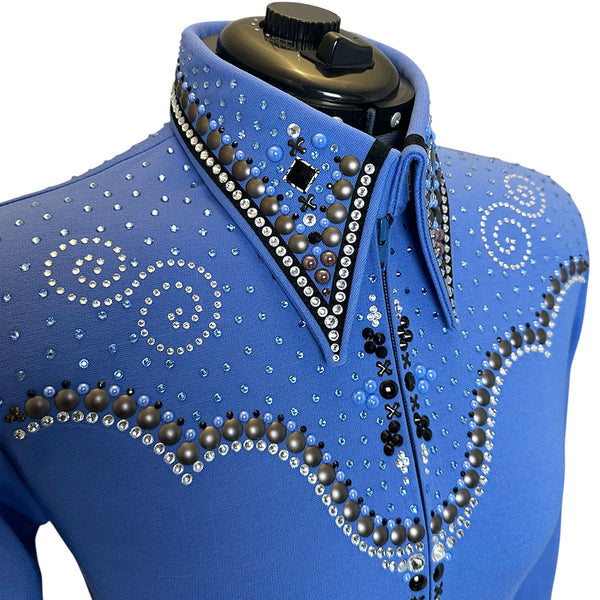 Blue Western Show Shirt (M)
