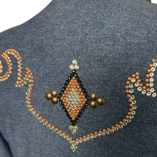 Denim Western Show Shirt (3X/4X)