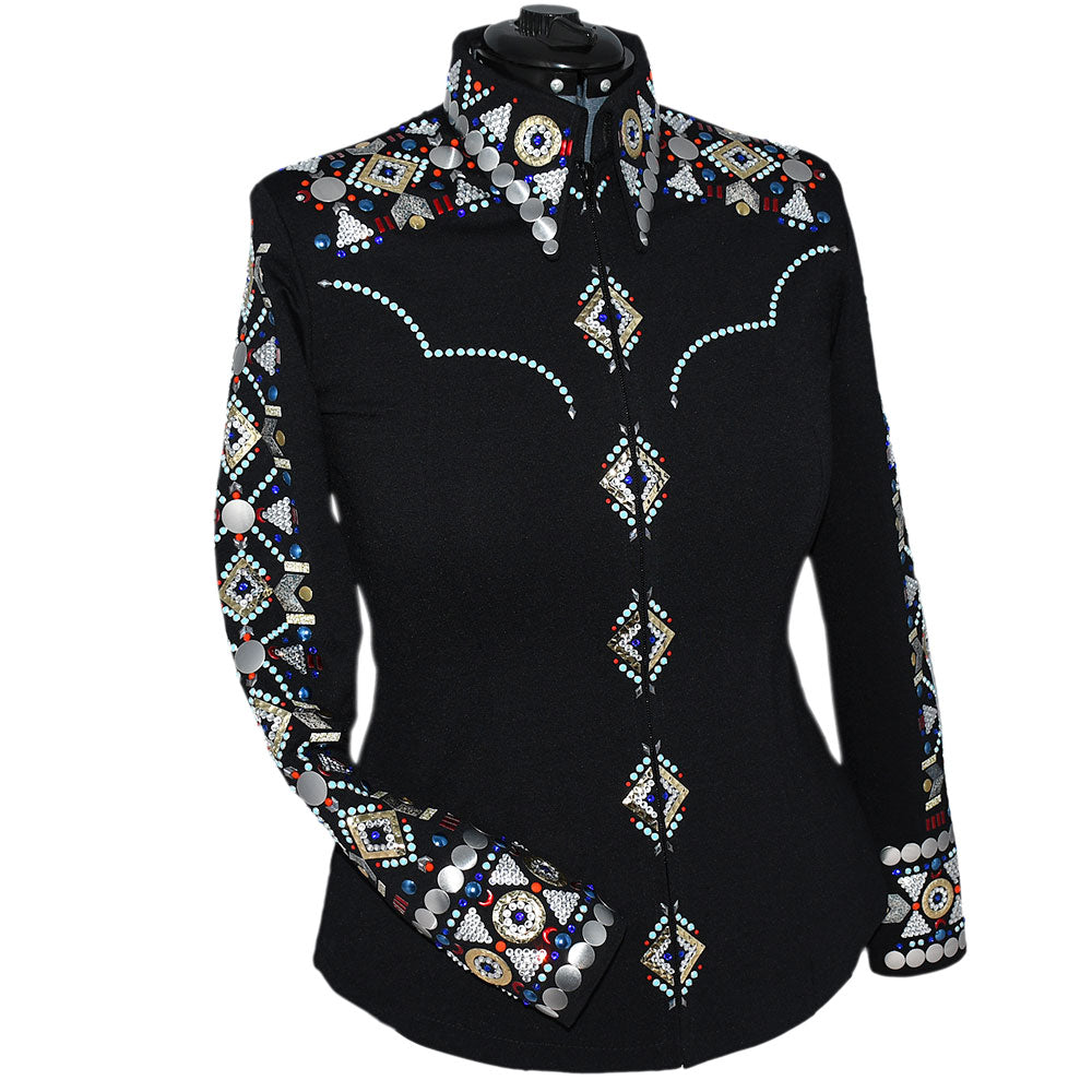 Geo Tribal Show Shirt (L) Show Clothes - Geo Tribal Show Shirt (L) - Lisa Nelle