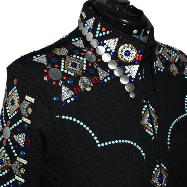 Show Clothes - Geo Tribal Show Shirt (L) - Lisa Nelle