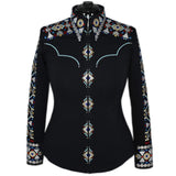 Show Clothes - Geo Tribal Show Shirt (L) - Lisa Nelle