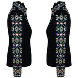 Show Clothes - Geo Tribal Show Shirt (L) - Lisa Nelle