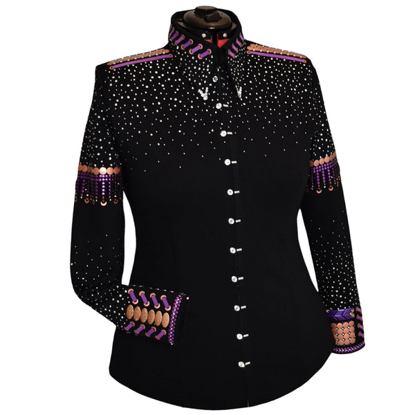 Rusty Coral and Violet All Day Shirt/Jacket (1X/2X)