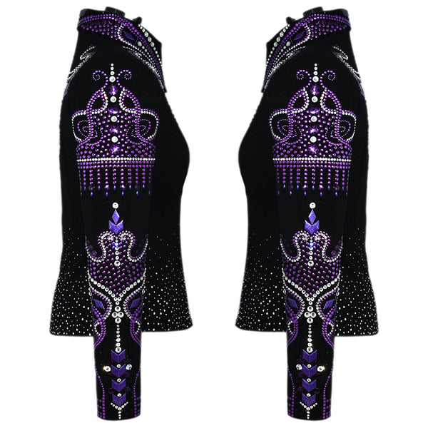 Show Clothes - Purple Fringe Show Jacket (M) - Lisa Nelle