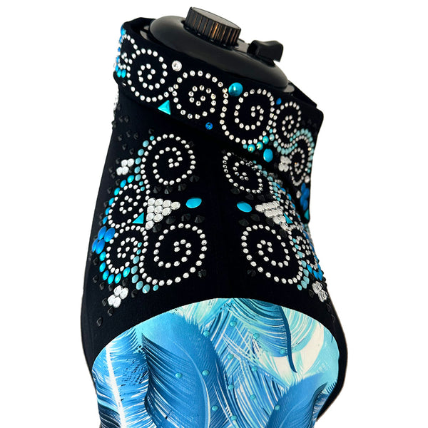 Show Clothes - Ocean Feathers Show Shirt (S/M) - Lisa Nelle