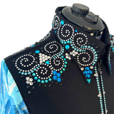 Show Clothes - Ocean Feathers Show Shirt (S/M) - Lisa Nelle