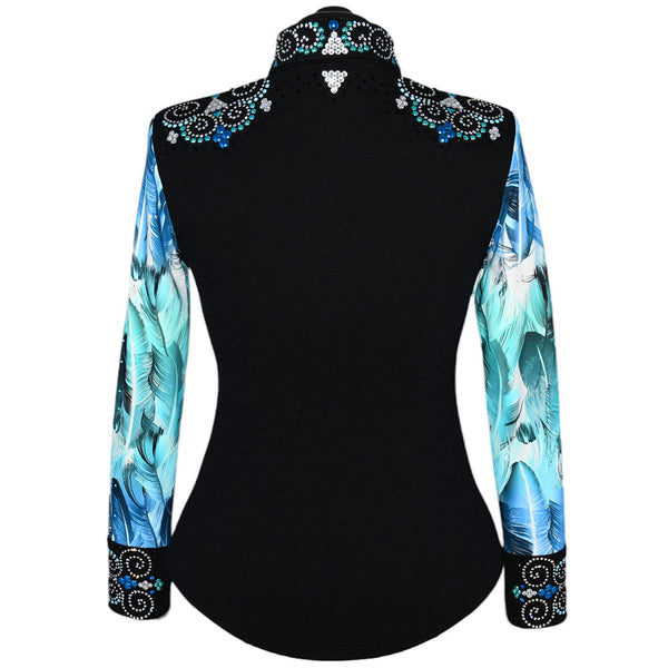 Show Clothes - Ocean Feathers Show Shirt (S/M) - Lisa Nelle
