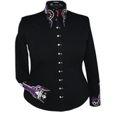 Show Clothes - Purple and Gold Show Shirt (2X) - Lisa Nelle