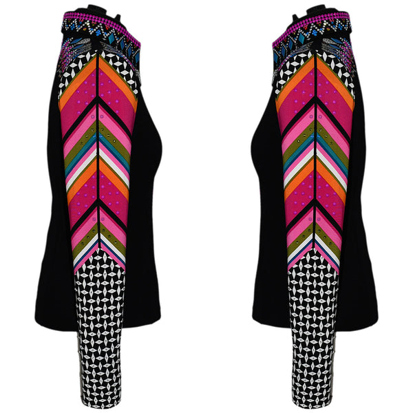 Show Clothes - Mixed Media Show Shirt (S) - Lisa Nelle