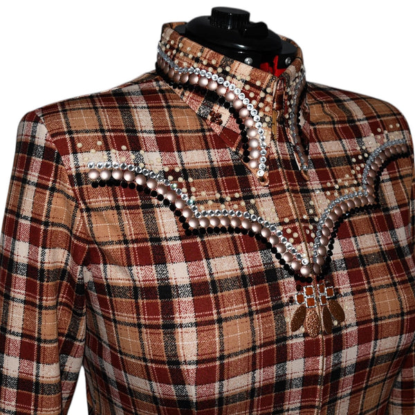 Show Clothes - Plaid Western Yoke All Day Shirt (1X/2X) - Lisa Nelle