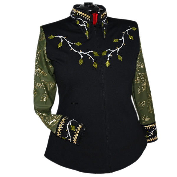 Show Clothes - Olive Vines All Day Jacket (4X) - Lisa Nelle