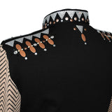 Show Clothes - Tan Zig Zag Show Shirt (4X) - Lisa Nelle