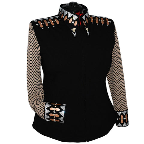 Tan Zig Zag Show Shirt (4X)