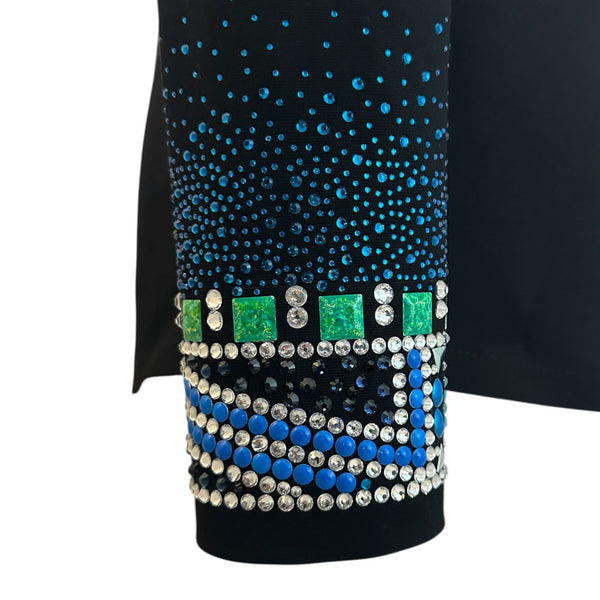 Blue and Green Western All Day Jacket (4X)