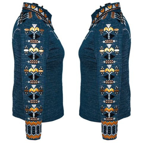 Sparkle Denim Show Shirt (5X)