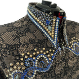 Show Clothes - Sapphire Lace Show Shirt (5X) - Lisa Nelle