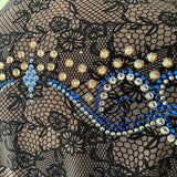 Show Clothes - Sapphire Lace Show Shirt (5X) - Lisa Nelle