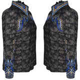 Show Clothes - Sapphire Lace Show Shirt (5X) - Lisa Nelle
