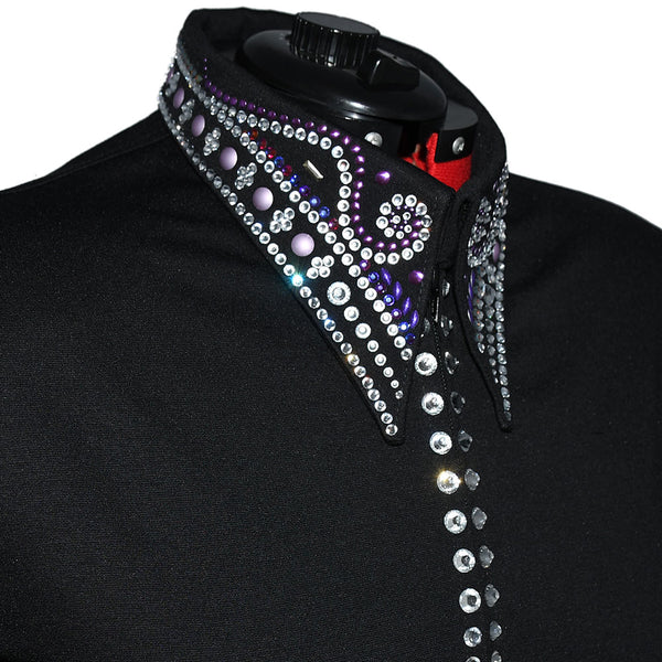 Show Clothes - Purple and Gold All Day Jacket (5X 6X) Tall - Lisa Nelle