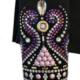 Show Clothes - Purple and Gold All Day Jacket (5X 6X) Tall - Lisa Nelle