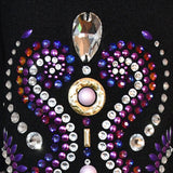 Show Clothes - Purple and Gold All Day Jacket (5X 6X) Tall - Lisa Nelle