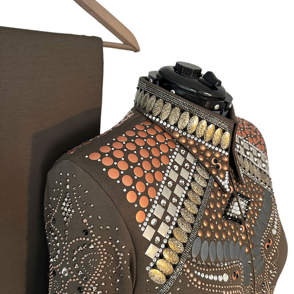 Show Clothes - Olive Showmanship Jacket and Pants (XL) - Lisa Nelle