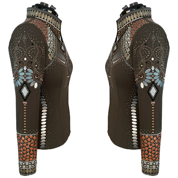 Show Clothes - Olive Showmanship Jacket and Pants (XL) - Lisa Nelle