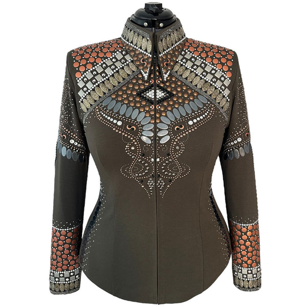 Show Clothes - Olive Showmanship Jacket and Pants (XL) - Lisa Nelle