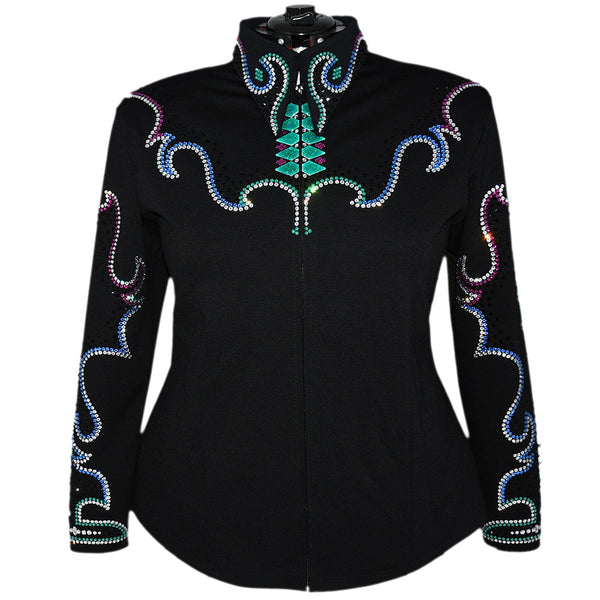 Show Clothes - Teal, Blue and Purple All Day Jacket (5X) - Lisa Nelle