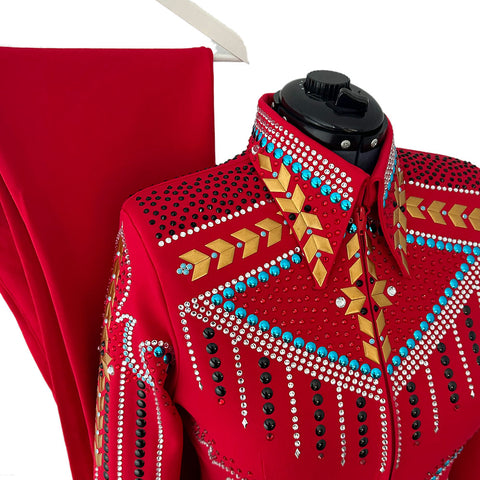 Red Showmanship Suit (L)