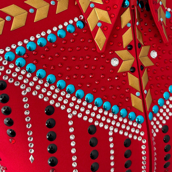Show Clothes - Red Showmanship Suit (L) - Lisa Nelle