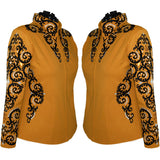 Show Clothes - Golden Black Showmanship Jacket (1X/2X) - Lisa Nelle