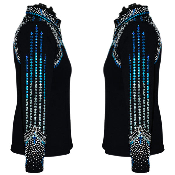 Show Clothes - Aqua Ombre All Day Jacket (1X/2X) - Lisa Nelle