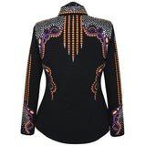 Show Clothes - Purple and Orange Showmanship Jacket (XL) - Lisa Nelle