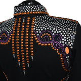 Show Clothes - Purple and Orange Showmanship Jacket (XL) - Lisa Nelle