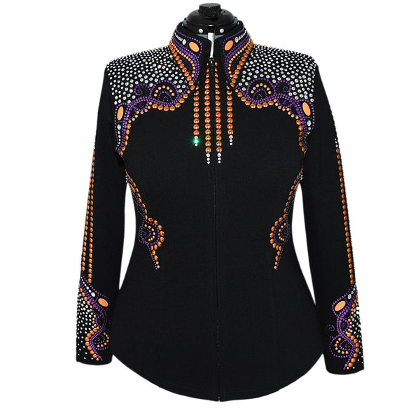 Show Clothes - Purple and Orange Showmanship Jacket (XL) - Lisa Nelle