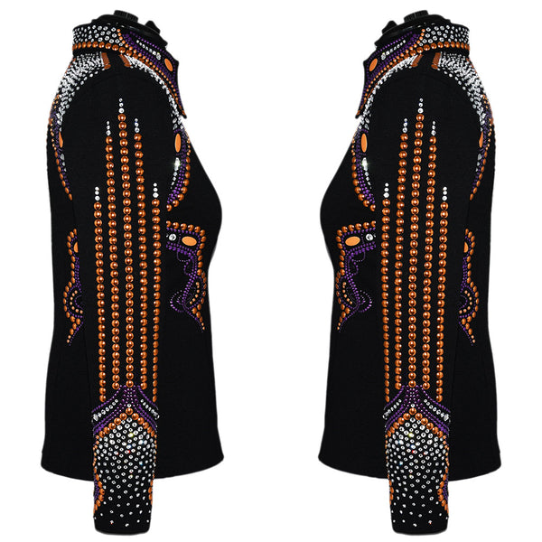 Show Clothes - Purple and Orange Showmanship Jacket (XL) - Lisa Nelle