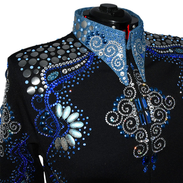 Show Clothes - Sapphire Showmanship Jacket (3X/4X) - Lisa Nelle