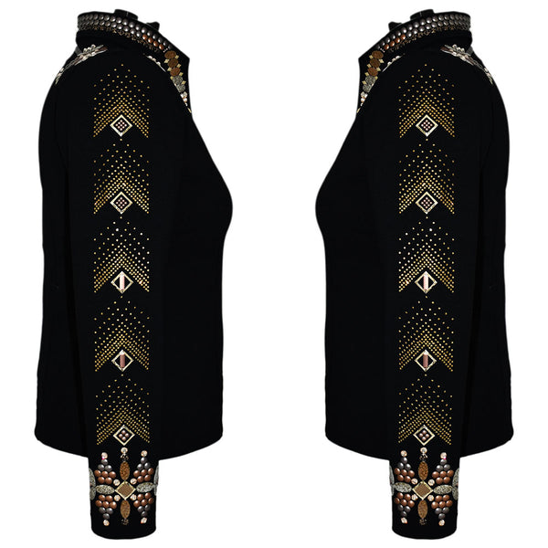 Show Clothes - Golden Browns All Day Jacket (2X) - Lisa Nelle