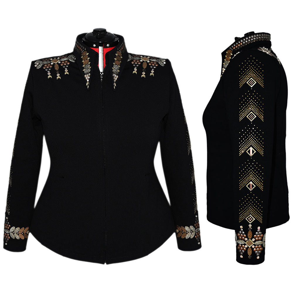 Golden Browns All Day Jacket (2X) Show Clothes - Golden Browns All Day Jacket (2X) - Lisa Nelle