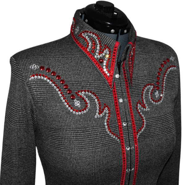 Glen Plaid and Red Show Shirt (L)