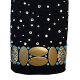 Show Clothes - Marbled Tan and Turquoise Riding Jacket (XS) - Lisa Nelle