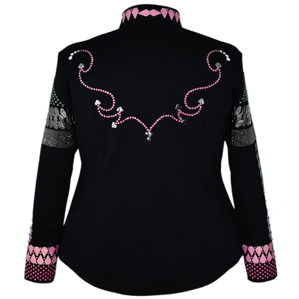 Show Clothes - Pink and Gray All Day Jacket (3X/4X) - Lisa Nelle