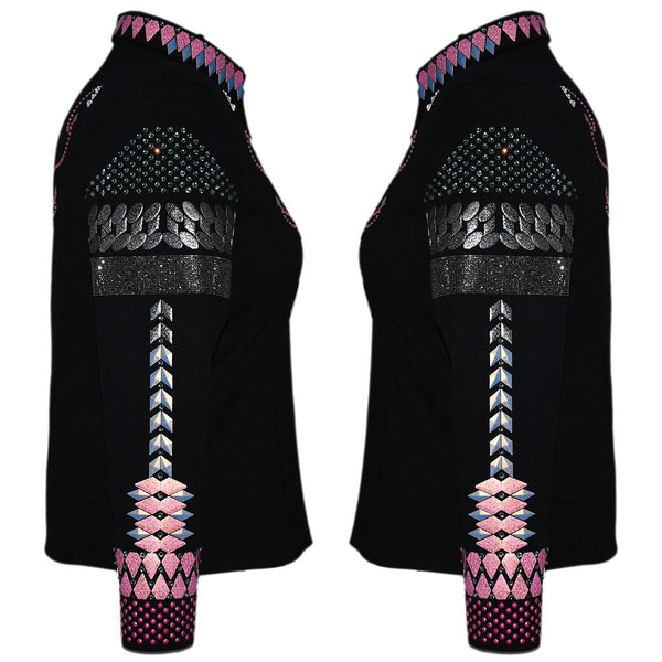 Show Clothes - Pink and Gray All Day Jacket (3X/4X) - Lisa Nelle