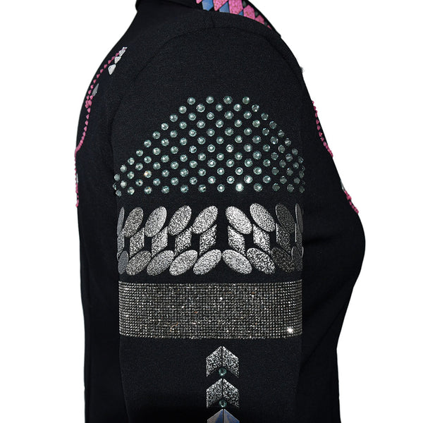 Show Clothes - Pink and Gray All Day Jacket (3X/4X) - Lisa Nelle