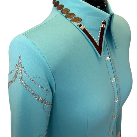 Turquoise Elegance Show Shirt (S)